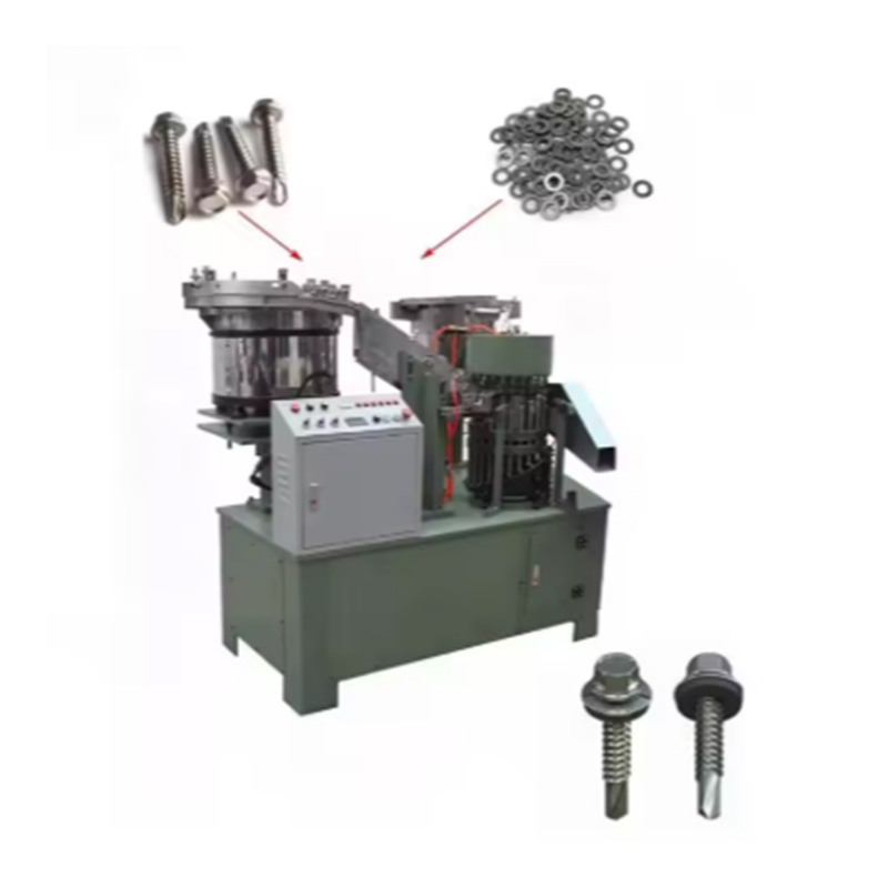 Machine d'assemblage de vis de rondelle minimale